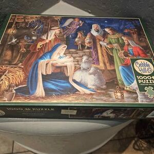 1000 Piece Cobble Hill Puzzle Nativity Scene